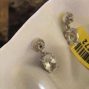 Brazilian Goshenite Cambodian Zircon Earrings